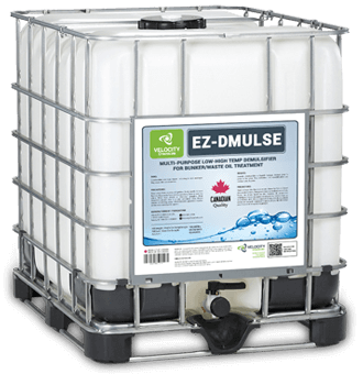 VELOCITY - EZ-DMULSE: Multi-Purpose Low-High Temp Demulsifier for Bunker/Waste Oil Treatment | Shipping and MAritime Industry Chemical Cleaning Solutions